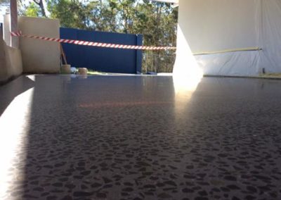 400 matte diamond polish exposed external patio